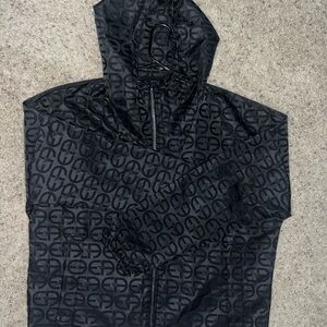 Emporio Armani Monogram-print windbreaker jacket!